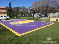 Cancha de BÃ¡squetbol para jardÃ­n con los colores de LA Lakers